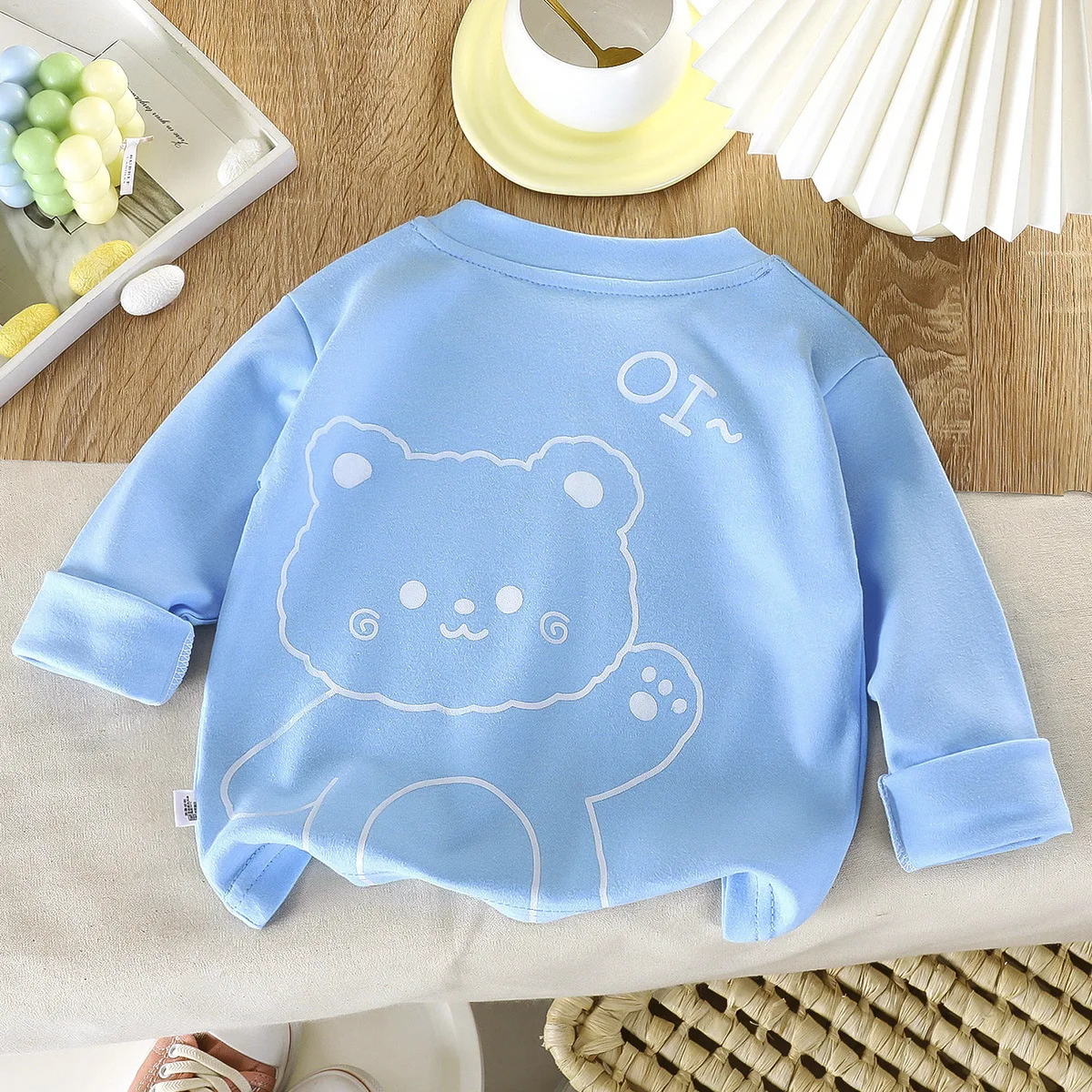 Baby Tops Cotton Spring Autumn Kids Long Sleeve T-shirt For Boys and Girls thumbnail 2