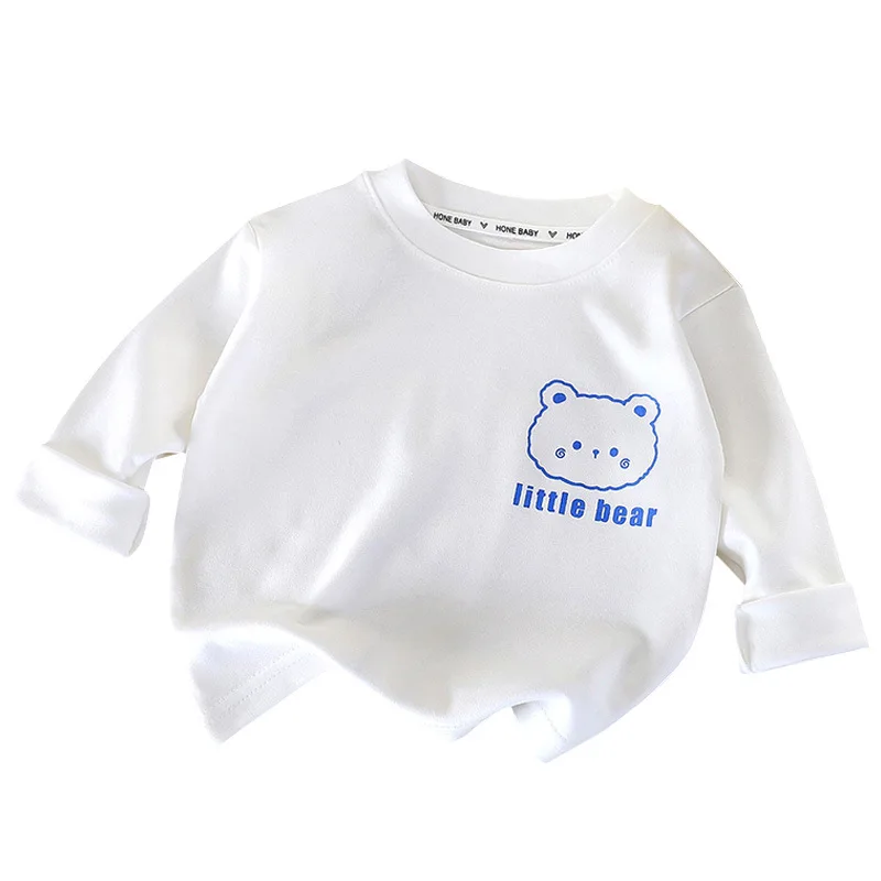 Baby Tops Cotton Spring Autumn Kids Long Sleeve T-shirt For Boys and Girls thumbnail 5