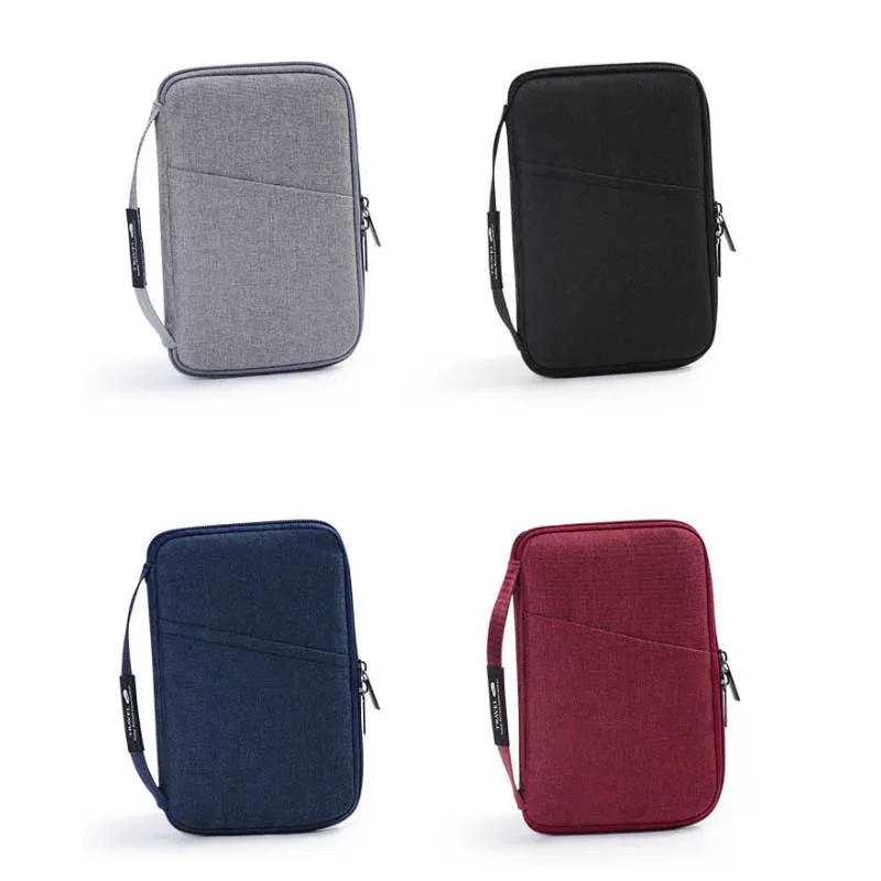 Travel Accessories Travel Wallet OX Cloth Ticket Holder Family Passport Holder Passport Protective Cover Zipper Document Case thumbnail 5