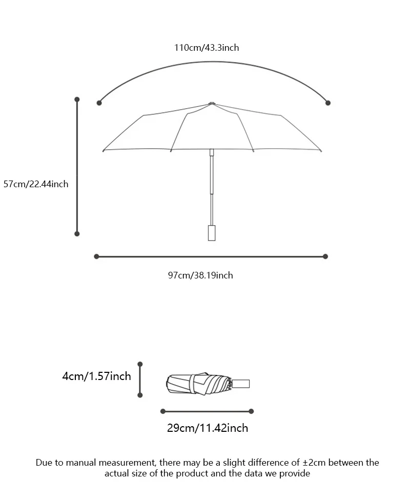 New Automatic Umbrella 24 Bone Solid Color Automatic Umbrella Light Collapsible Large Size Outdoor Sunshade Uv Protection thumbnail 6