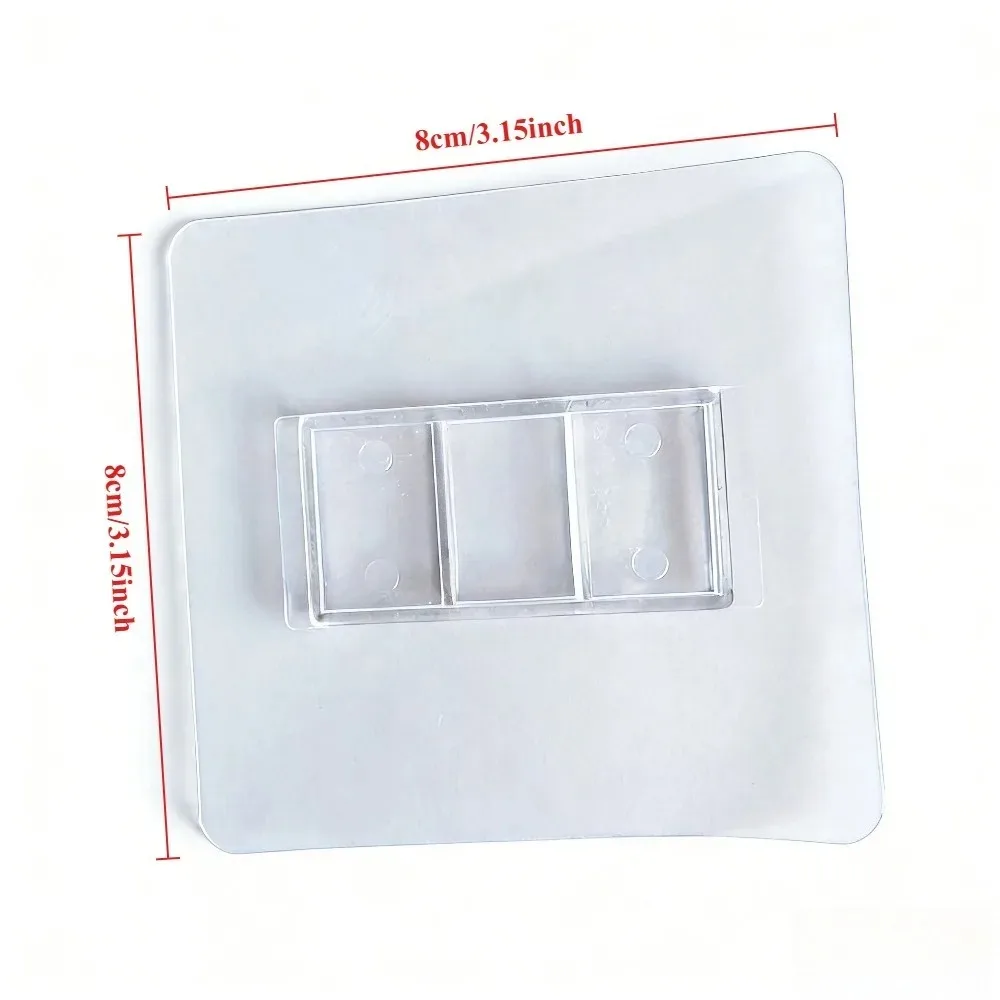 2PCS Nail Free Strong Adhesive No Drill Replacement Stickers Self Adhesive Bathroom Shelf Mounting Brackets Bathroom Accessories thumbnail 6