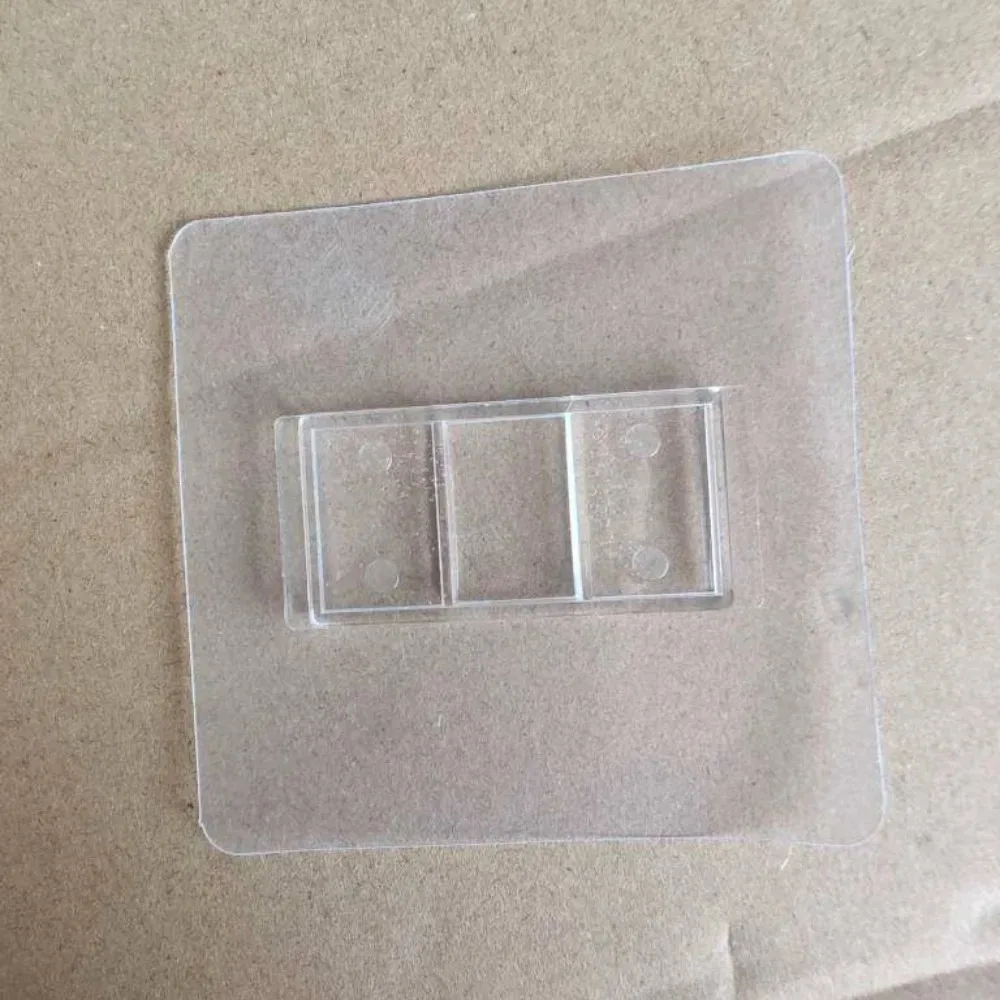 2PCS Nail Free Strong Adhesive No Drill Replacement Stickers Self Adhesive Bathroom Shelf Mounting Brackets Bathroom Accessories thumbnail 3