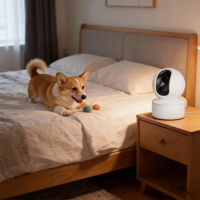 Pet Dog Cat Camera with Phone App 5G 2.4GHz WiFi Indoor Security Monitor 360 Pan Tilt Two Way Audio Night Vision Pet Supplies thumbnail 4