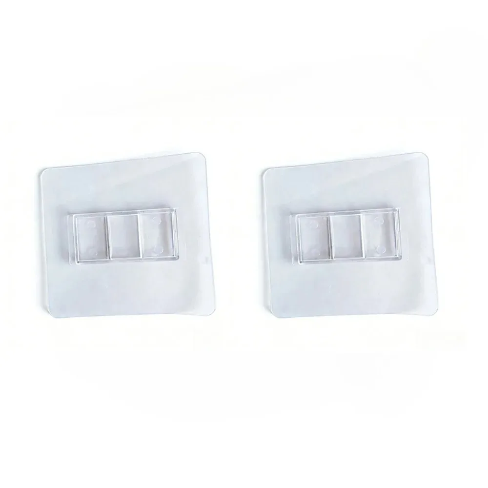Self Adhesive No Drill Replacement Stickers Nail Free Strong Adhesive Bathroom Shelf Mounting Brackets Bathroom Accessories 2PCS thumbnail 5