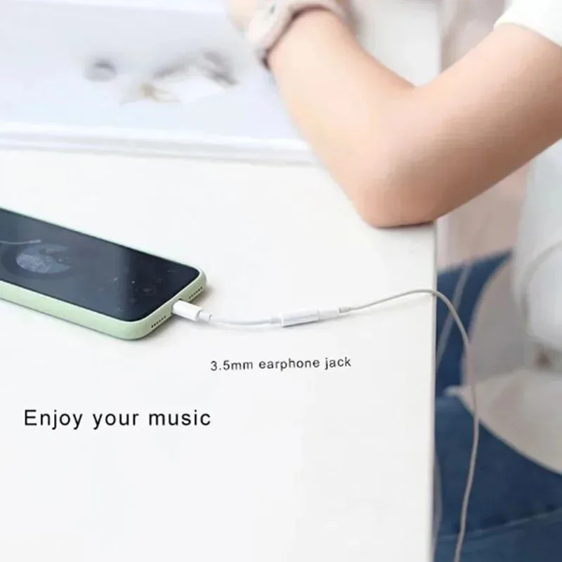 1-8pcs For Lighting Headphone Adapter for IPhone 11 12 13 14 Pro Max 12Mini SE XR X 8 7 + IOS To 3.5 Mm Jack AUX Audio Cable thumbnail 2