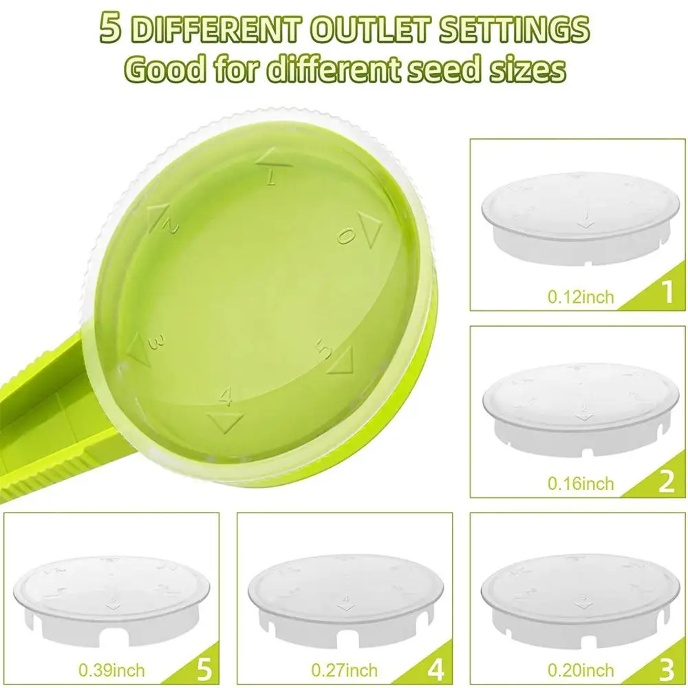 Mixed Mini Seed Sowing Manual Seeder Gardening Seed Spacer Planter Garden Planting Template Hole Dibber Soil Digger Hand Tools thumbnail 6