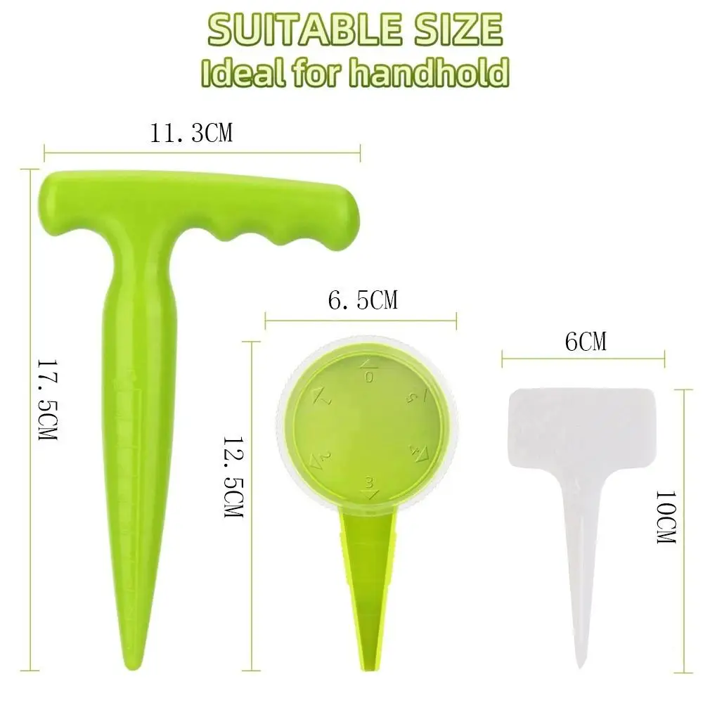 Mixed Mini Seed Sowing Manual Seeder Gardening Seed Spacer Planter Garden Planting Template Hole Dibber Soil Digger Hand Tools thumbnail 5