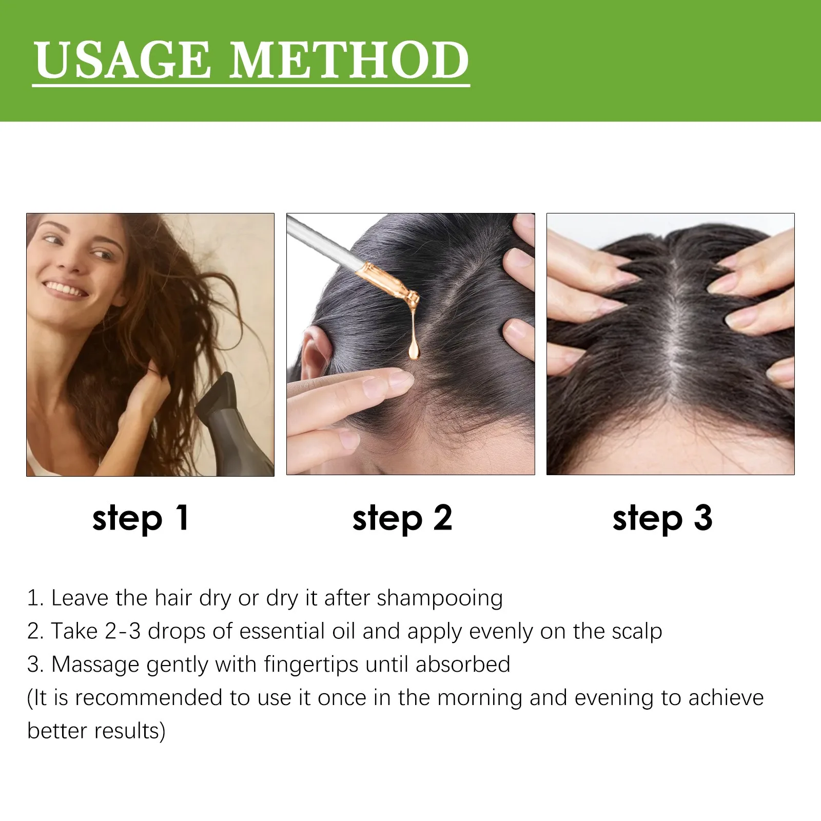 Rosemary Hair Growth Oil Hair Care Thickness Loss Deep Nourishing Scalp Care Strengthen Repair Damaged Oil Control For Men Women thumbnail 5