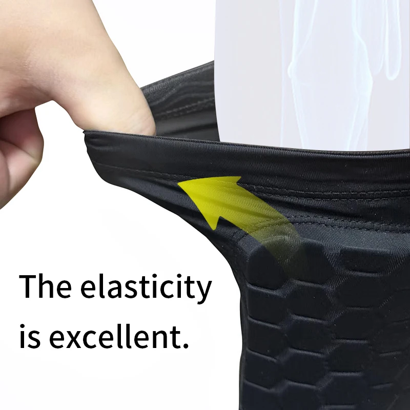 1 Pair / Single Soccer Shin Guards Honeycomb EVA Pads, Non-Slip Breathable Calf Sleeves for Adults & Youth Football Training thumbnail 5