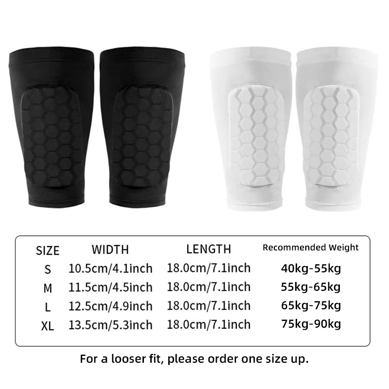 1 Pair / Single Soccer Shin Guards Honeycomb EVA Pads, Non-Slip Breathable Calf Sleeves for Adults & Youth Football Training thumbnail 6