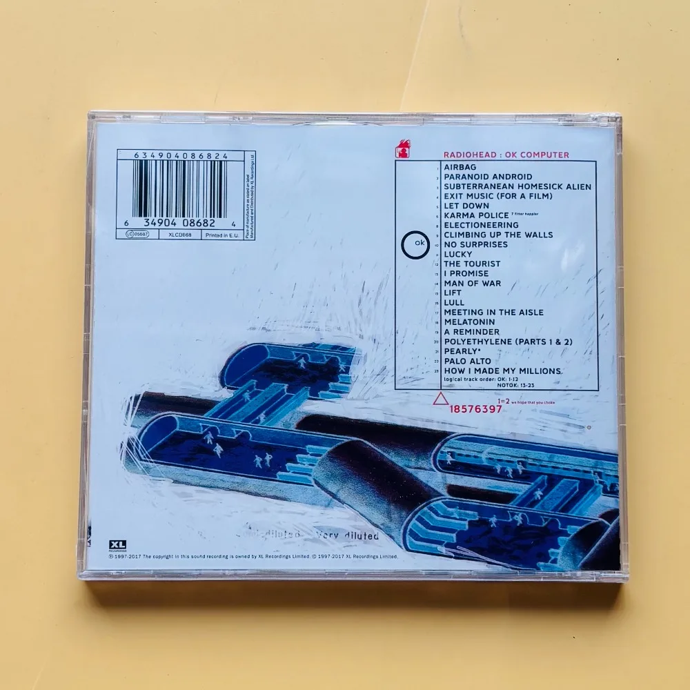 Radiohead OK Computer 2CD Alternative Rock Art Rock Classic Album For Fans Collection Car Play Gift In Stock thumbnail 2