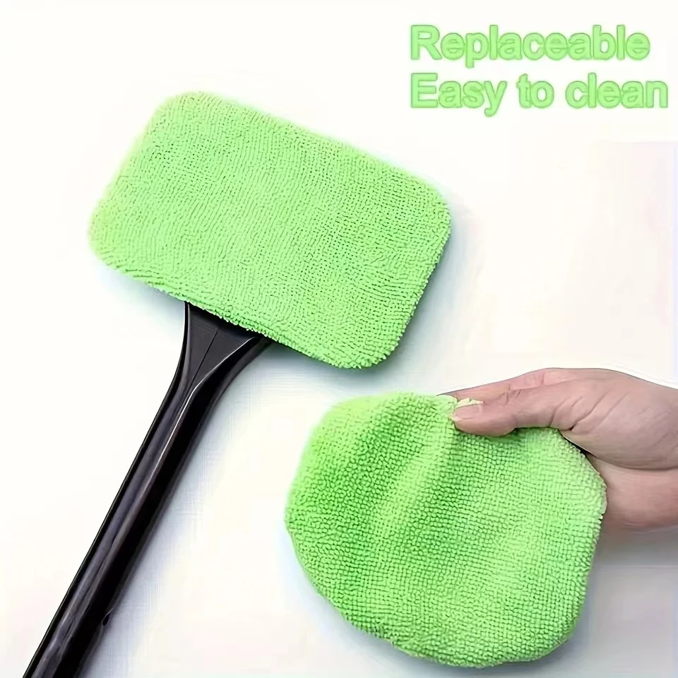 Car Window Cleaner Brush Kit Windshield Cleaning Wash Tool Inside Interior Auto Glass Wiper with Long Handle Car Accessories thumbnail 4