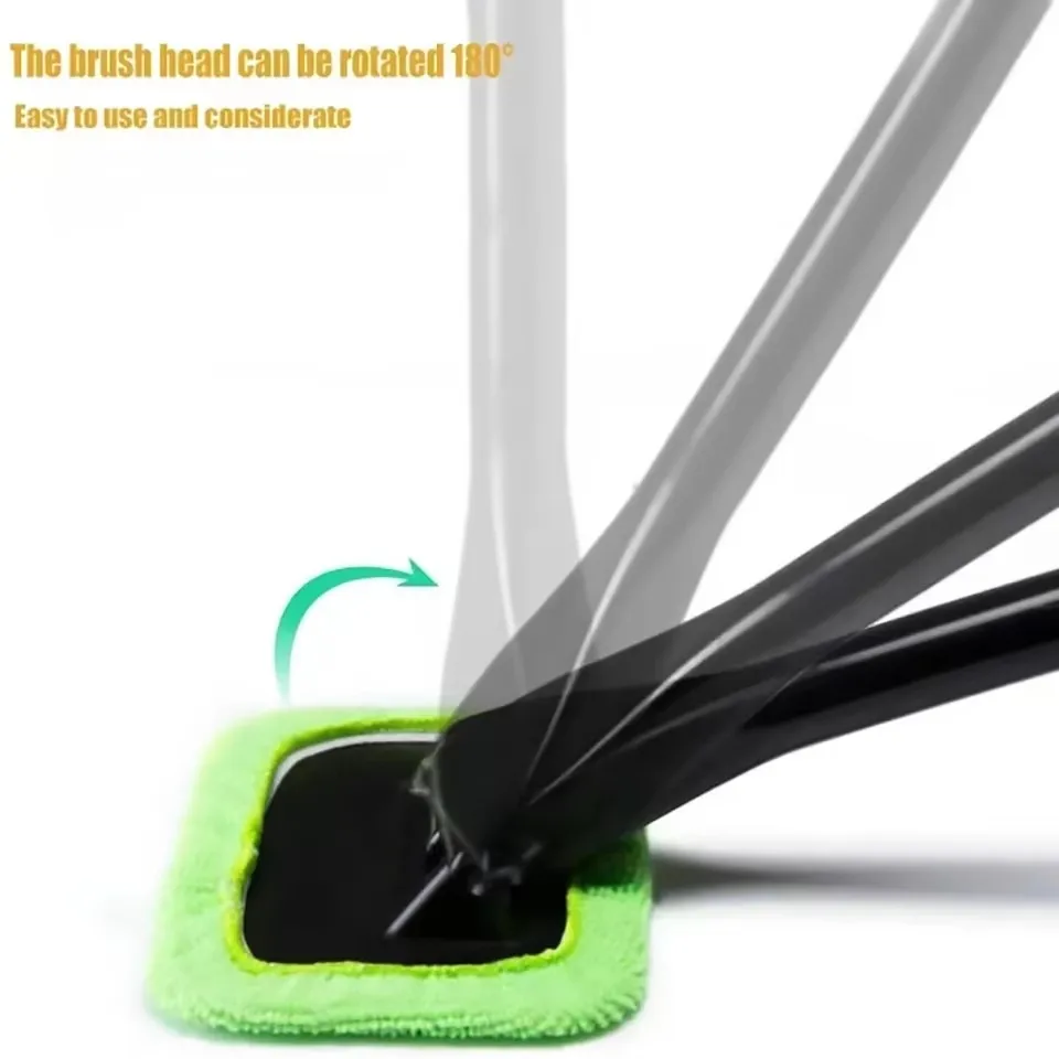 Car Window Cleaner Brush Kit Windshield Cleaning Wash Tool Inside Interior Auto Glass Wiper with Long Handle Car Accessories thumbnail 5