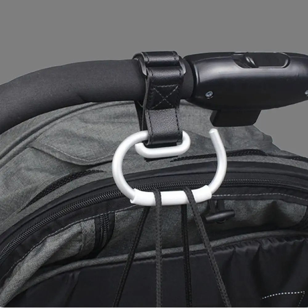 Creative PU Baby Stroller Hooks Solid Color Stroller Accessories Hanging Hook Cartoon Cart Organizer Stroller Accessories Pram thumbnail 3