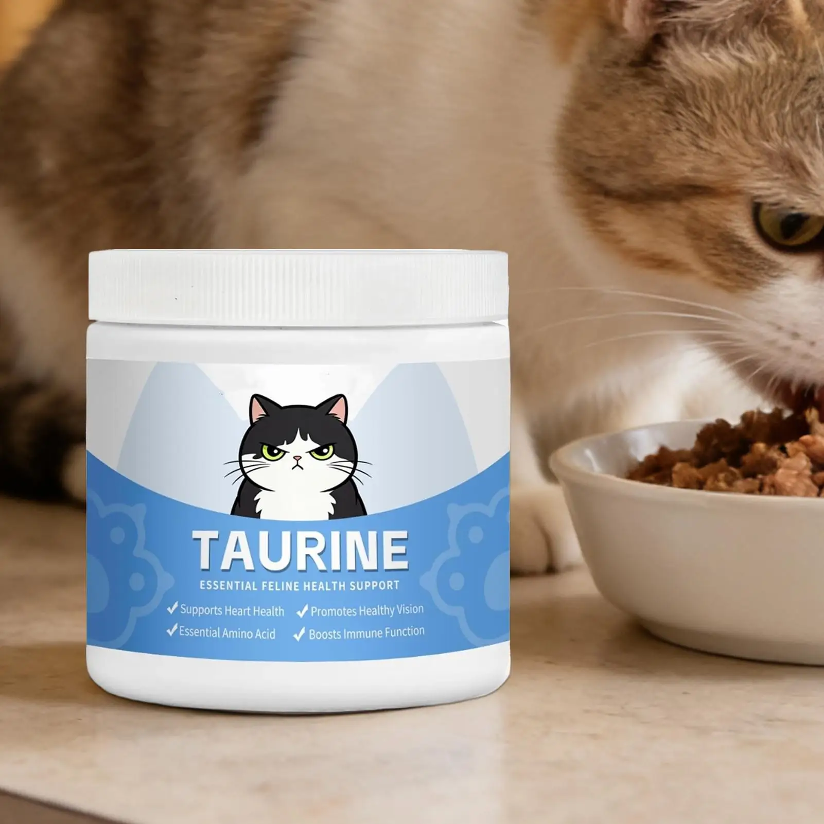 Pet Taurine Powder Maintain Normal Heart Function Protect Visual Function Multivitamin Gentle Formula Cat Nutritional Supplement thumbnail 6
