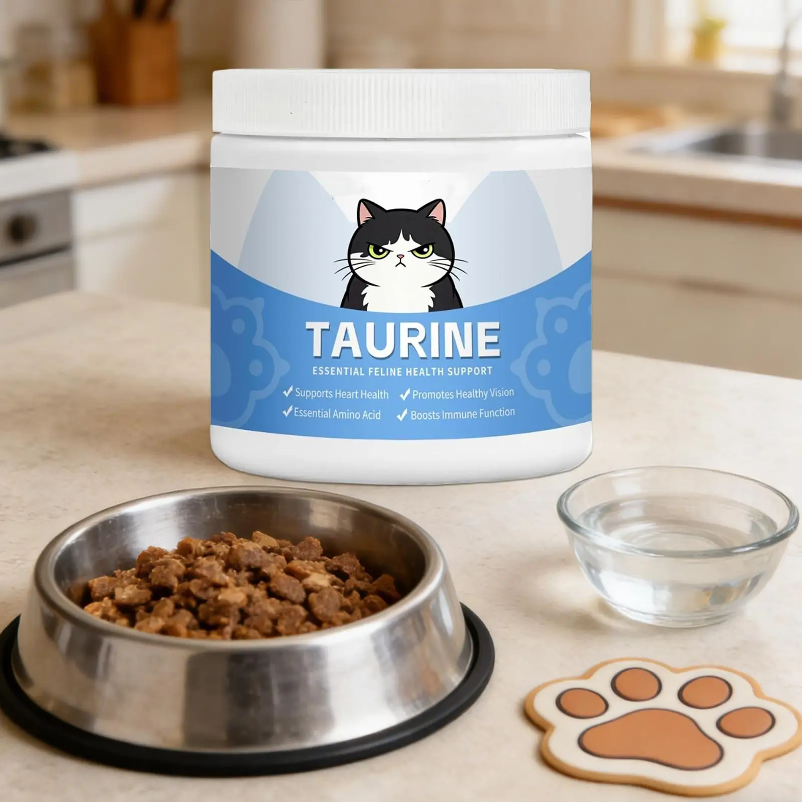 Pet Taurine Powder Maintain Normal Heart Function Protect Visual Function Multivitamin Gentle Formula Cat Nutritional Supplement thumbnail 5