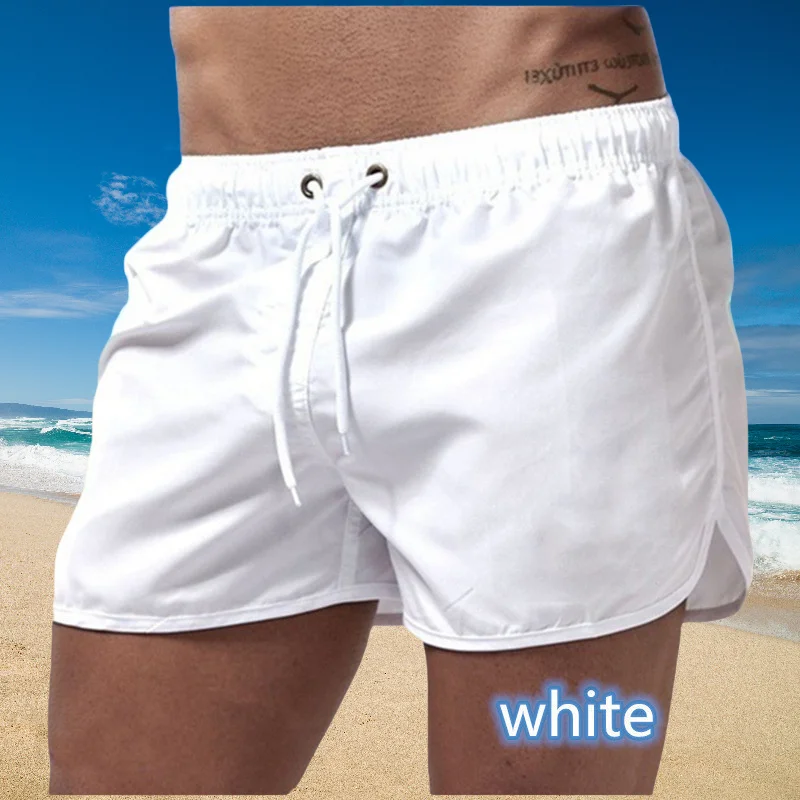 2026 New Summer Men's Swimwear Shorts Brand Beachwear Sexy Swim Trunks Men Swimsuit Low Waist Breathable Beach Wear Surf thumbnail 5