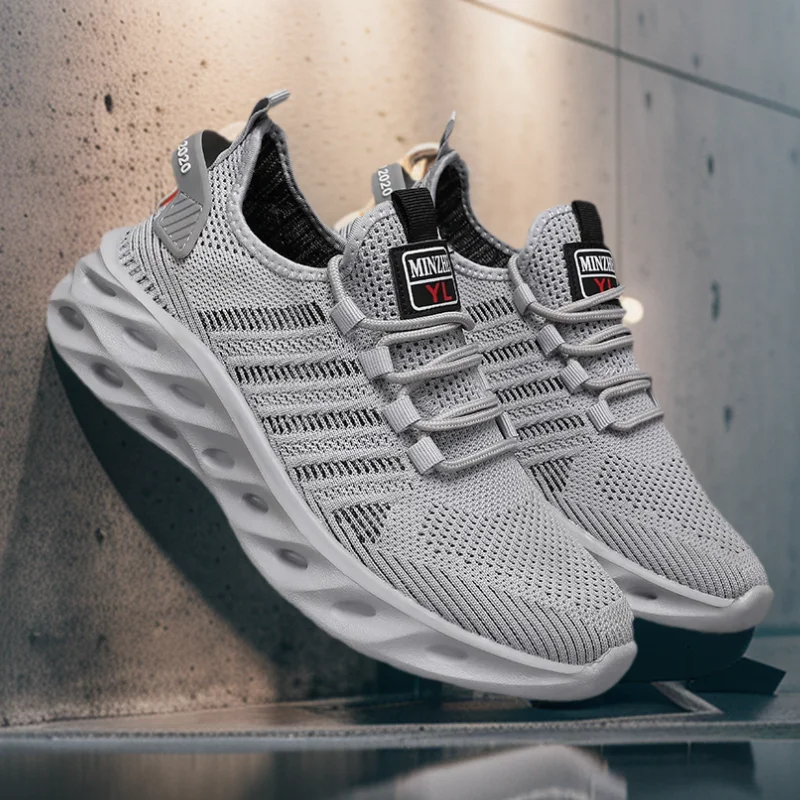 Unisex Men Sneakers Shoes Comfortable Breathable Couple Running Women Tennis Sports Shoe Size 37-47 Yellow Walking Sneaker thumbnail 2