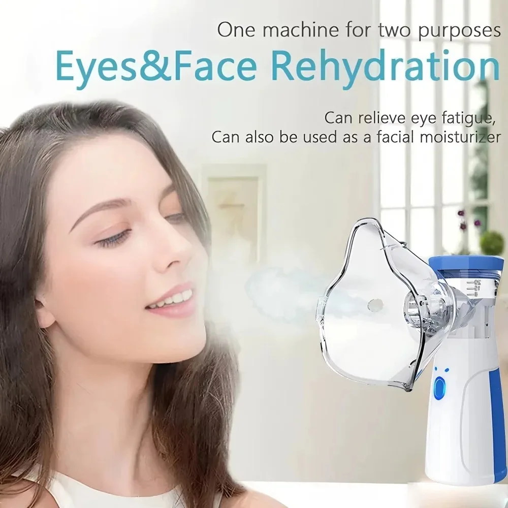 Portable facial steamer with nano-ion mist, facial spray, facial steamer, nebulizer, beauty humidifier, handheld device for mois thumbnail 5