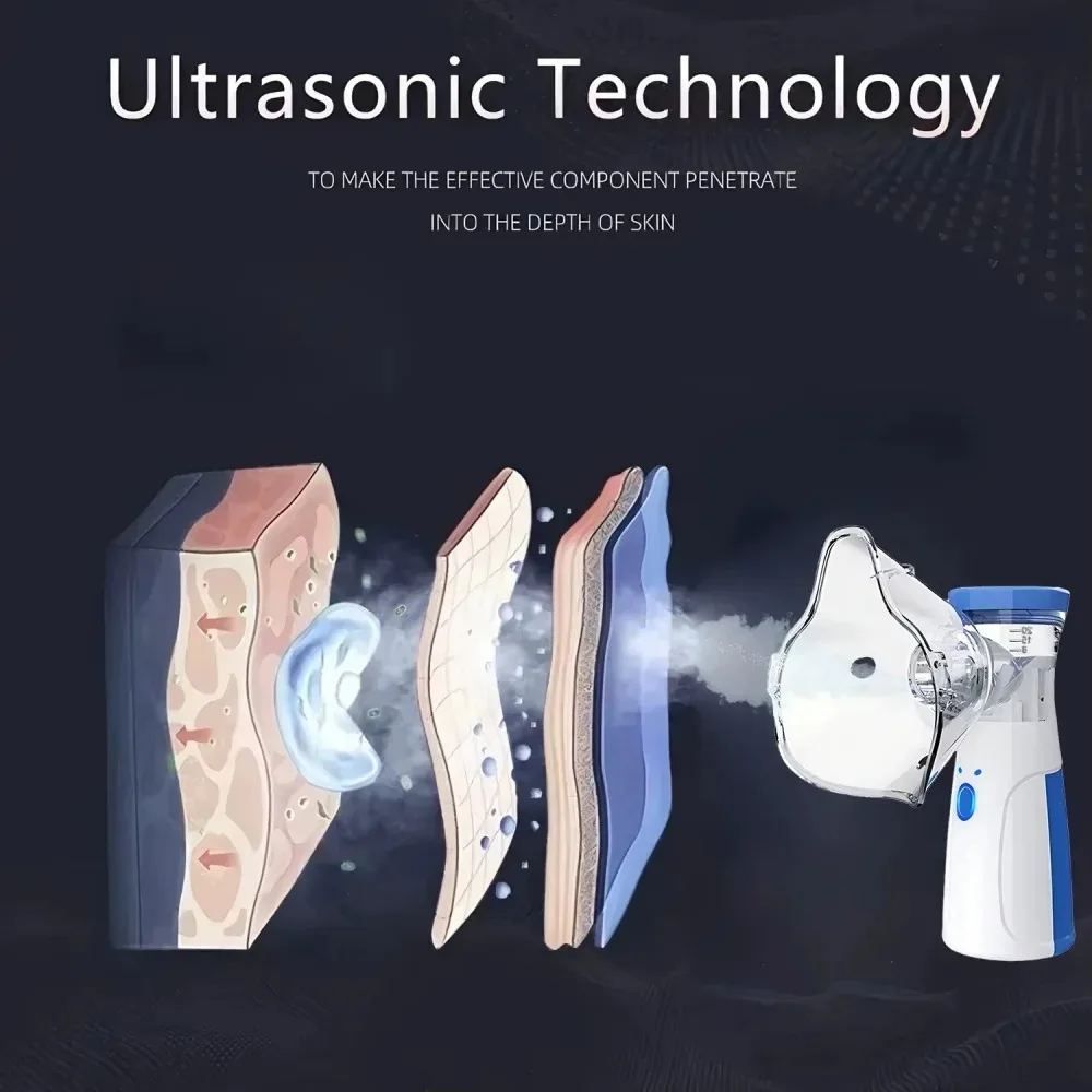 Portable facial steamer with nano-ion mist, facial spray, facial steamer, nebulizer, beauty humidifier, handheld device for mois thumbnail 4