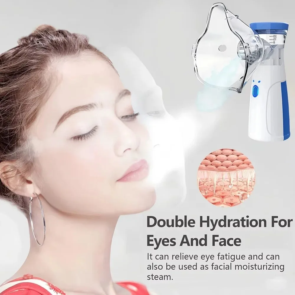 Portable facial steamer with nano-ion mist, facial spray, facial steamer, nebulizer, beauty humidifier, handheld device for mois thumbnail 6