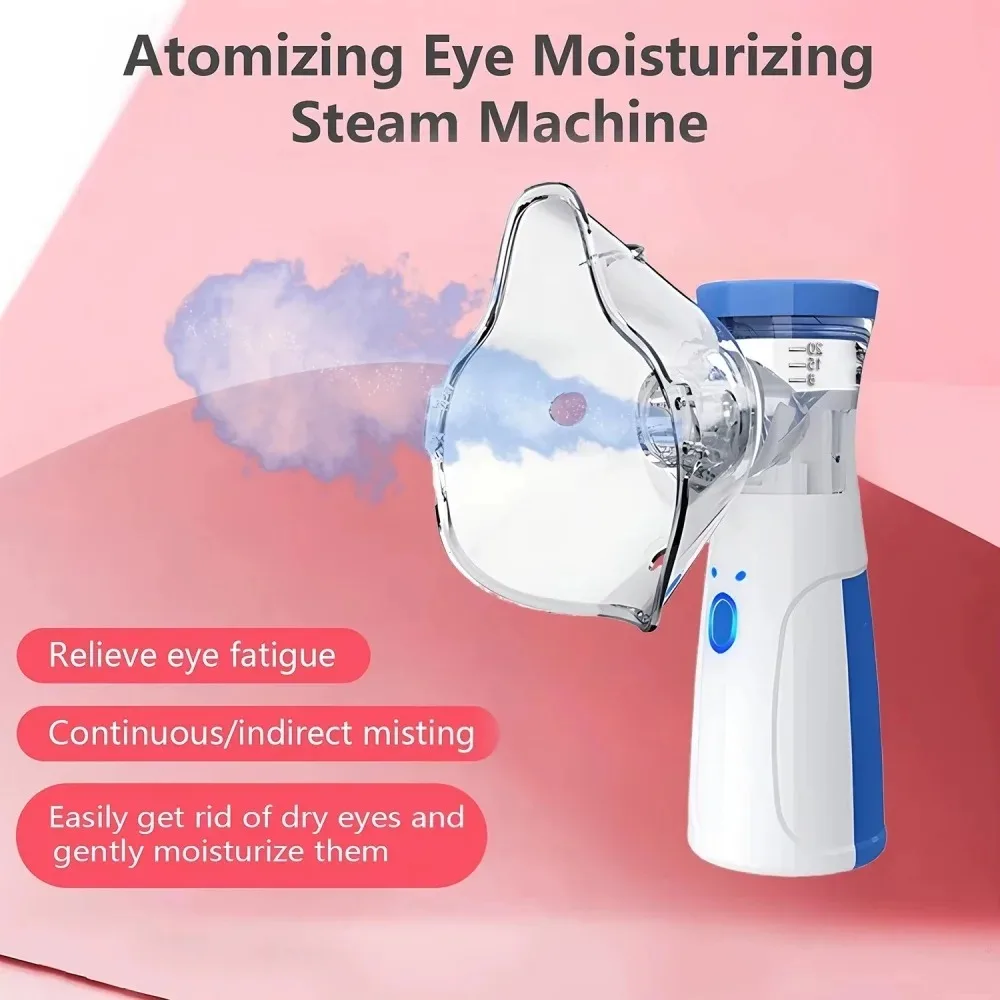 Portable facial steamer with nano-ion mist, facial spray, facial steamer, nebulizer, beauty humidifier, handheld device for mois thumbnail 2