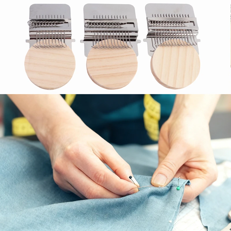 Knit Patch Kit Portable Darning Loom for Beginners Kit for Holes Repair on Socks Clothes Tool Set Quickly Sewing Repair 28 hooks thumbnail 2