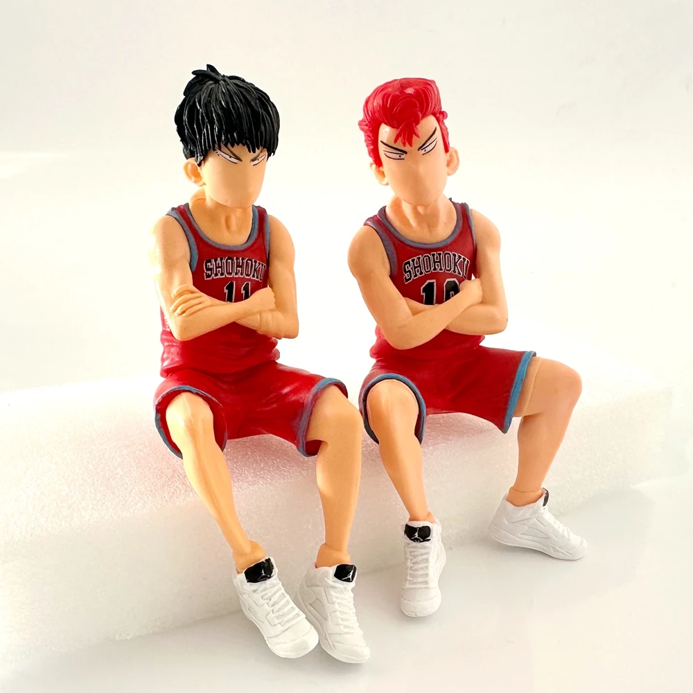 1 Pc Anime SLAM DUNK Action Figures Sakuragi Hanamichi Rukawa Kaede Sitting Posture PVC Model Collection Gift Toy thumbnail 2