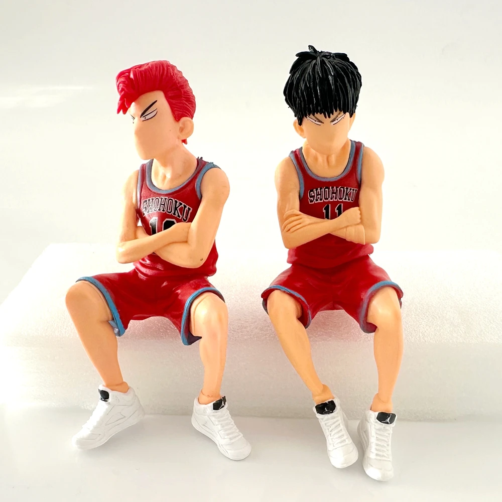 1 Pc Anime SLAM DUNK Action Figures Sakuragi Hanamichi Rukawa Kaede Sitting Posture PVC Model Collection Gift Toy thumbnail 3