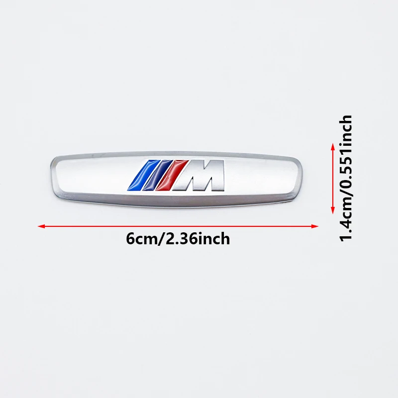 1/2Pcs Premium Metal Car Interior Seat Dashboard Emblem Sticker for BMW M Performance E90 F30 G20 X3 X5 X7 Tuning Styling Badge thumbnail 4