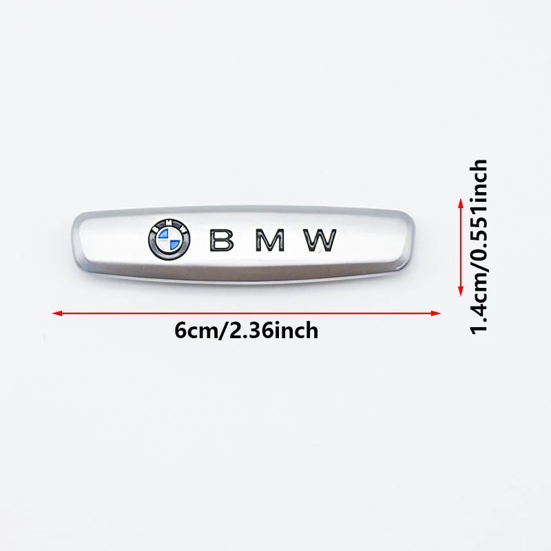 1/2Pcs Premium Metal Car Interior Seat Dashboard Emblem Sticker for BMW M Performance E90 F30 G20 X3 X5 X7 Tuning Styling Badge thumbnail 5