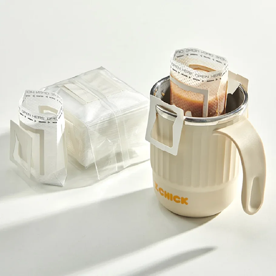 25/50/100 pcs Coffee Filter Bags Disposable Drip Coffee Paper Pack Portable Hanging Ear Espresso Coffee Accessories Tea Tool thumbnail 5