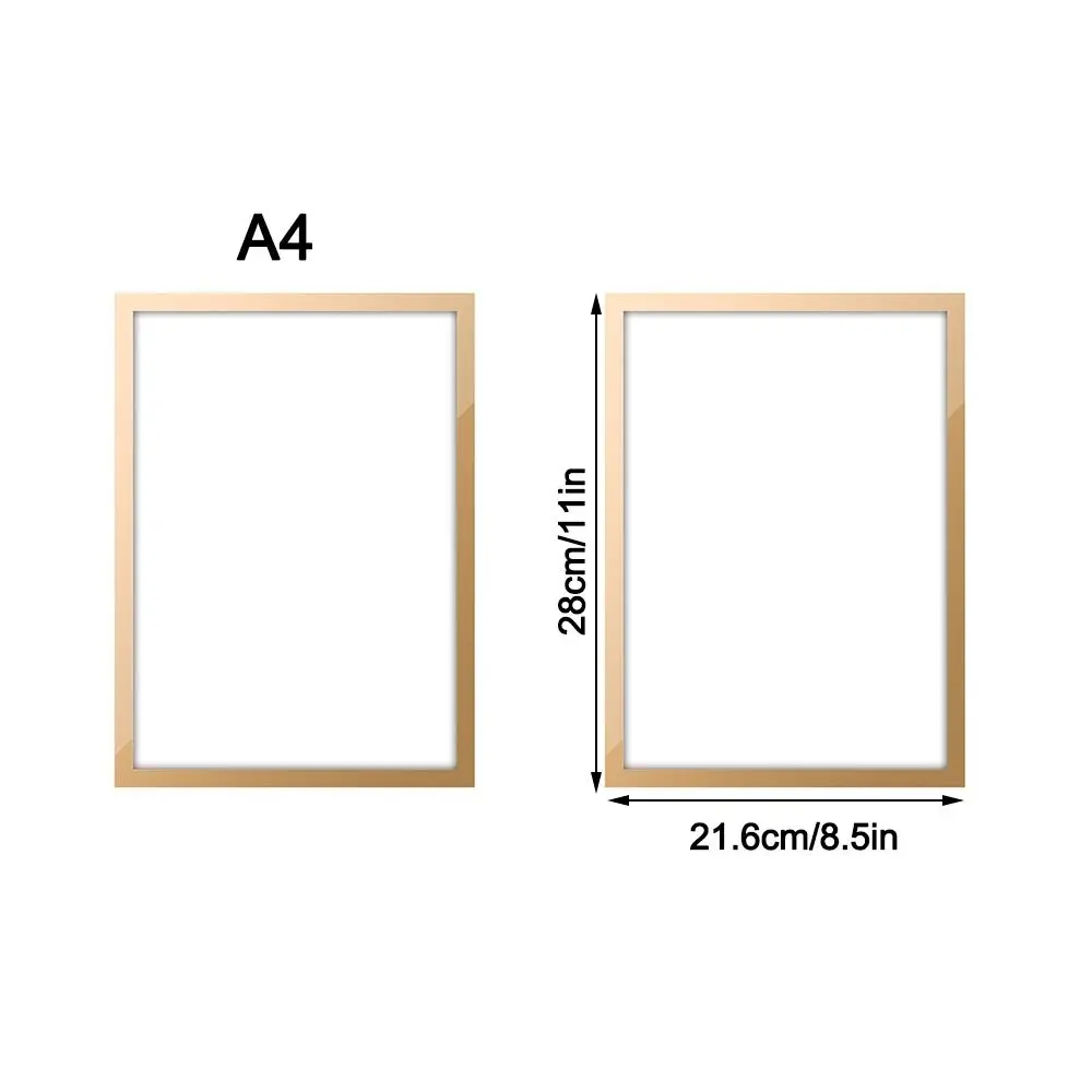 A4 8.5x11inch Magnetic Photo Frame Poster Certificate Artwork Self Adhesive Magnetic Display Board Wall Home Decor Photo Display thumbnail 6