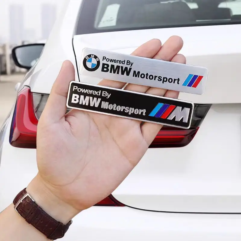 Car Styling Emblem Aluminum Alloy Car Fender Trunk Badge Stickers For Bmw M E90 E60 F30 F10 E39 E36 F20 G30 G20 E87 E92 E91. thumbnail 3