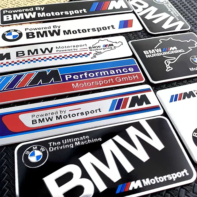 Car Styling Emblem Aluminum Alloy Car Fender Trunk Badge Stickers For Bmw M E90 E60 F30 F10 E39 E36 F20 G30 G20 E87 E92 E91. thumbnail 5