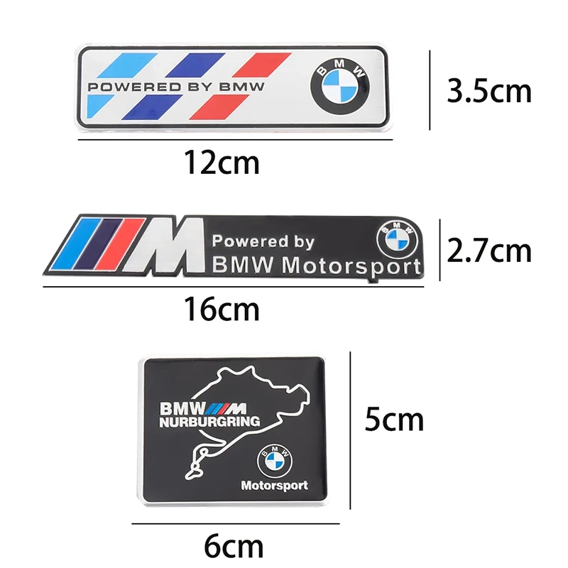 Car Styling Emblem Aluminum Alloy Car Fender Trunk Badge Stickers For Bmw M E90 E60 F30 F10 E39 E36 F20 G30 G20 E87 E92 E91. thumbnail 6