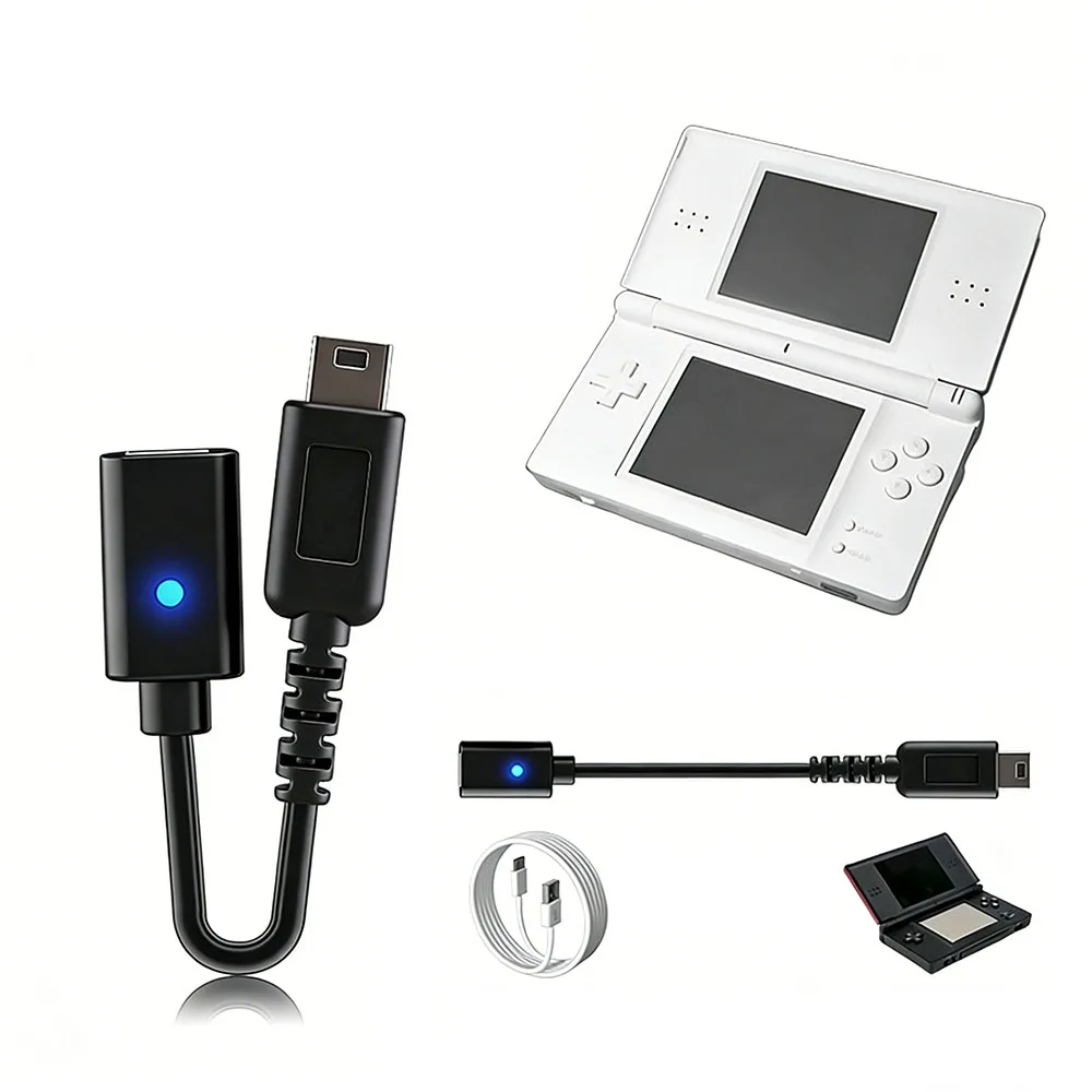 USB Type C Adapter with LED Indicator Light (Non-PD) for Nintendo NDS Lite Game Console thumbnail 4