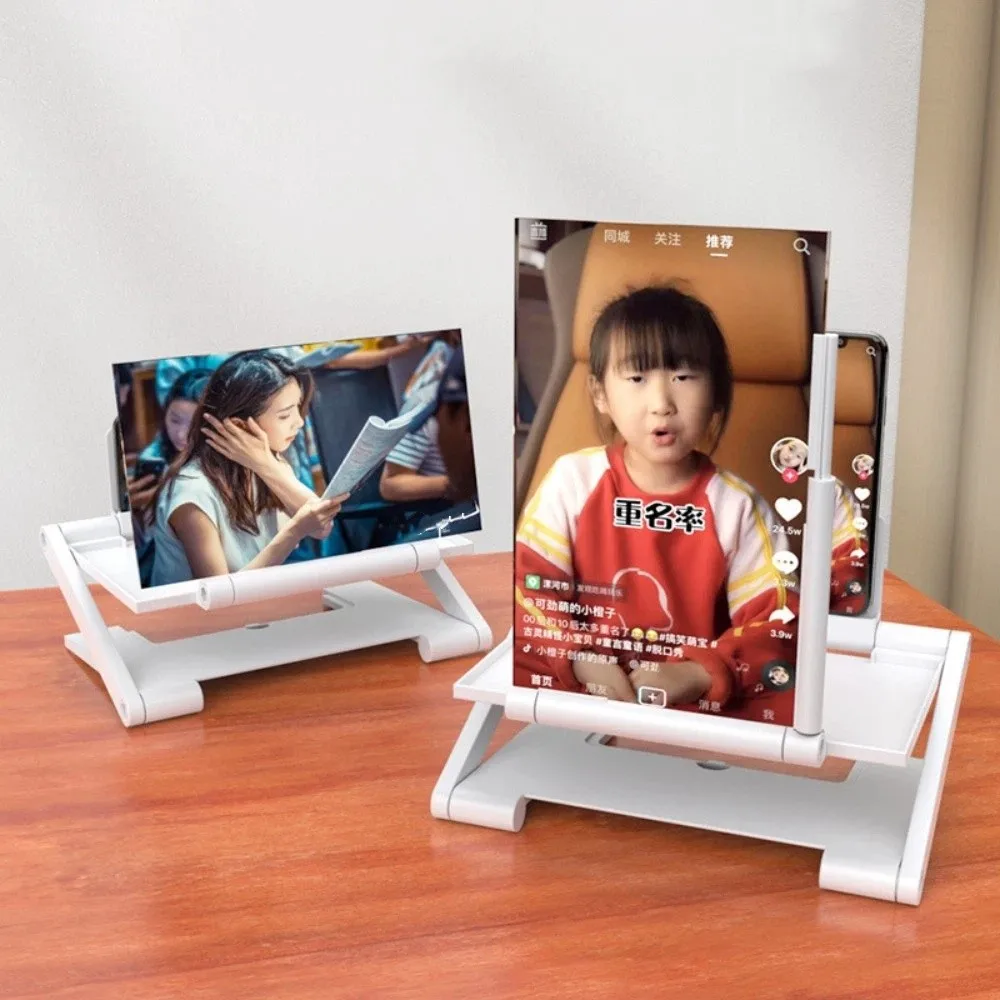 Portable Folding Cell Phone Screen Amplifier Enlarged Screen Multi functional Screen Enlarge Magnifier HD HD Projector thumbnail 2