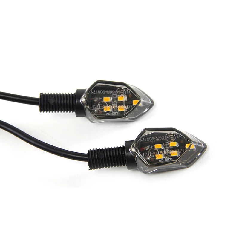 LED Turn Signal Light Super Bright 2pcs Motorcycle Mini Universal Led Motorbike Lampe Amber Blinker LED Indicators Light thumbnail 5