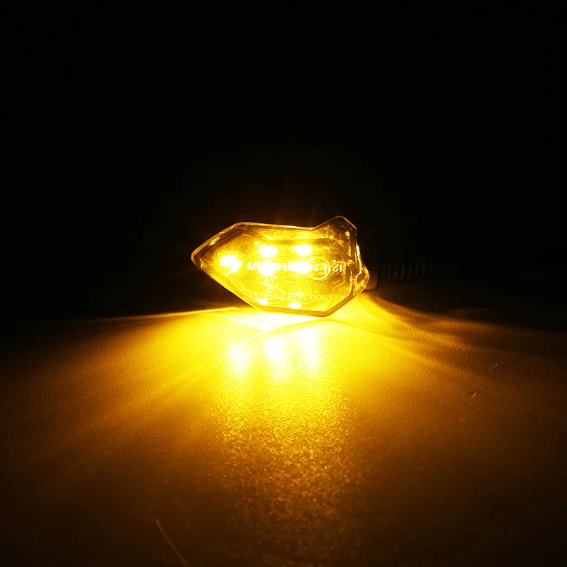 LED Turn Signal Light Super Bright 2pcs Motorcycle Mini Universal Led Motorbike Lampe Amber Blinker LED Indicators Light thumbnail 3