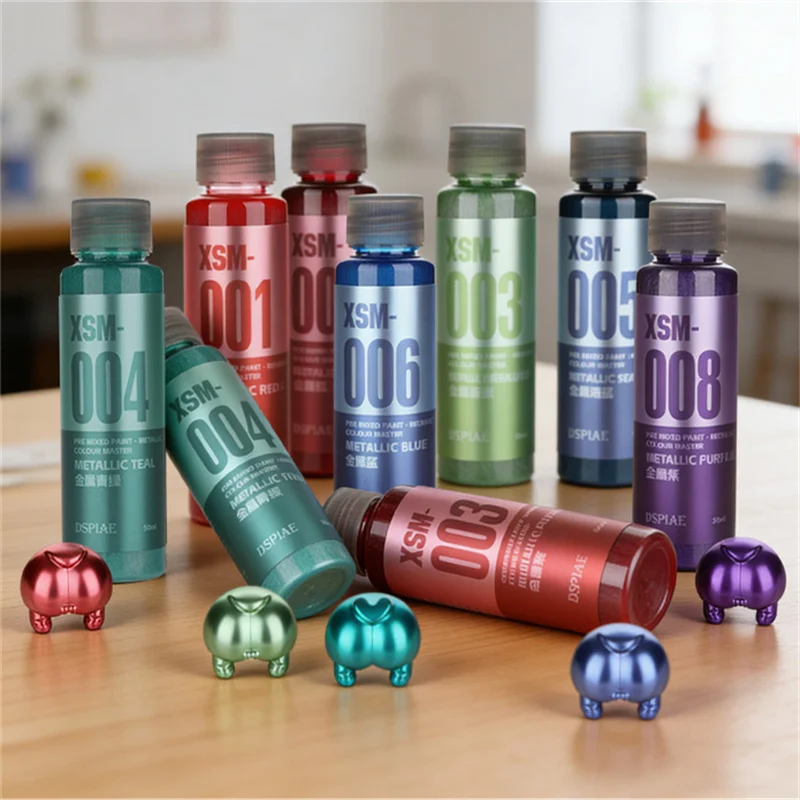DSPIAE XSM Metallic Water Based Paint 50ML For Model Hobby DIY Airbrush Spraying Assembly Pigments Pre Mixed 2026 New thumbnail 6
