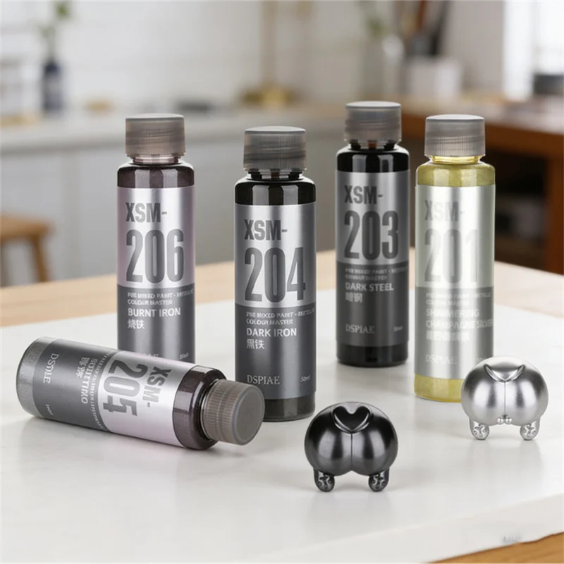 DSPIAE XSM Metallic Water Based Paint 50ML For Model Hobby DIY Airbrush Spraying Assembly Pigments Pre Mixed 2026 New thumbnail 5