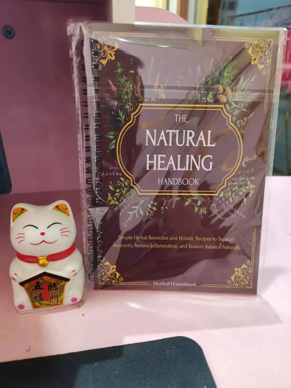 Natural Healing Handbook Spiral Bound Guide With Herbal Remedies And Recipes For Heart Health Blood Sugar Focus Boost 25x17.6cm thumbnail 3