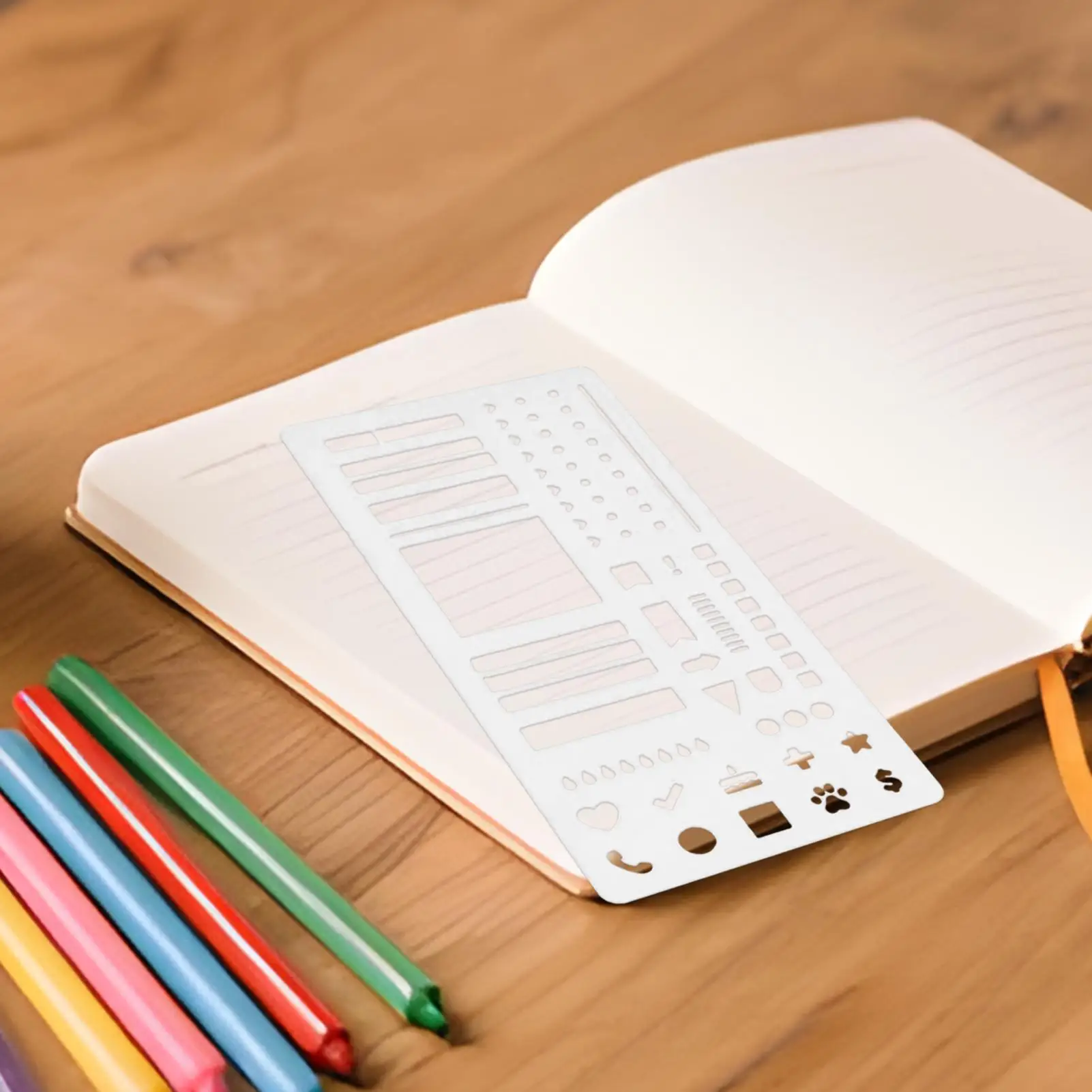 Plan Calendar Template Transparent Ruler Planner Stencil Journal Dotted Ruler Stamps Lettering Bookmark Diary Scrapbook Drawing thumbnail 3