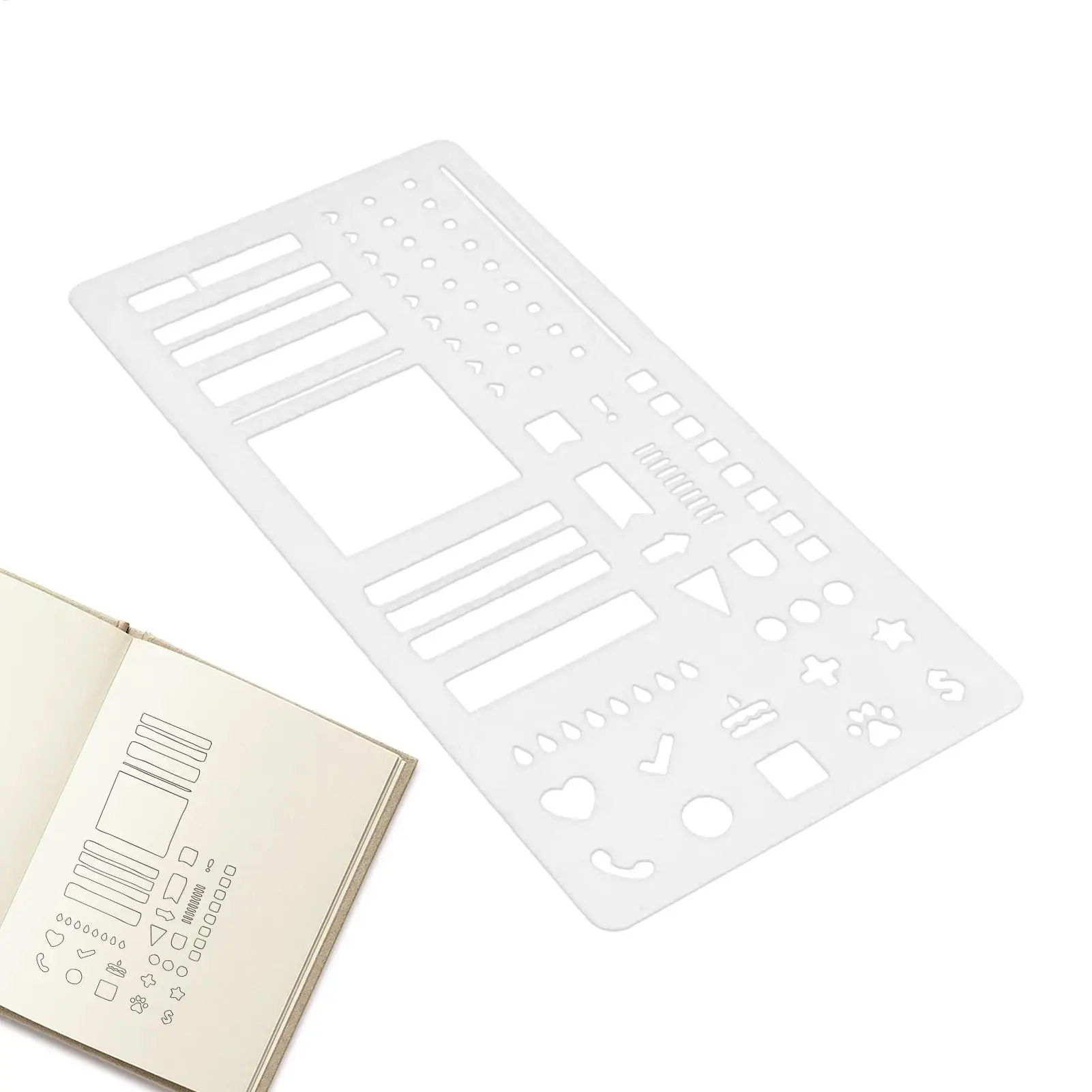 Plan Calendar Template Transparent Ruler Planner Stencil Journal Dotted Ruler Stamps Lettering Bookmark Diary Scrapbook Drawing thumbnail 6