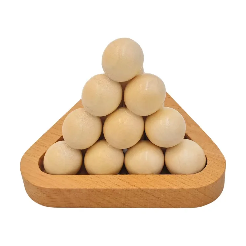 Pyramid 3D Wooden Brain Teaser Puzzle Creative Educational Fun Difficult Problem Solving Toys For Kids Children Adults thumbnail 6