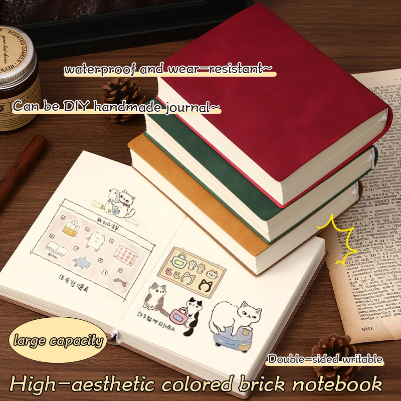 Vintage Green A6 Notebook | 200 Sheets/400 Pages Thick Paper, Portable Pocket Journal for Work & Study thumbnail 2