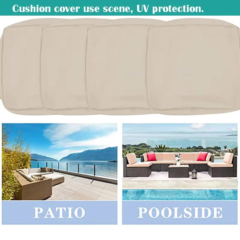1pcs outdoor seat cover, suitable for 1/2/3 seat seats, suitable for replacing the sofa cover of outdoor furniture. thumbnail 4