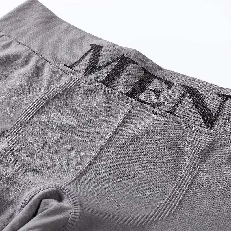 5 Pcs Men’s Boxer Briefs Breathable Soft Stretch Underwear High Elastic Comfortable Plain Color Shorts thumbnail 3