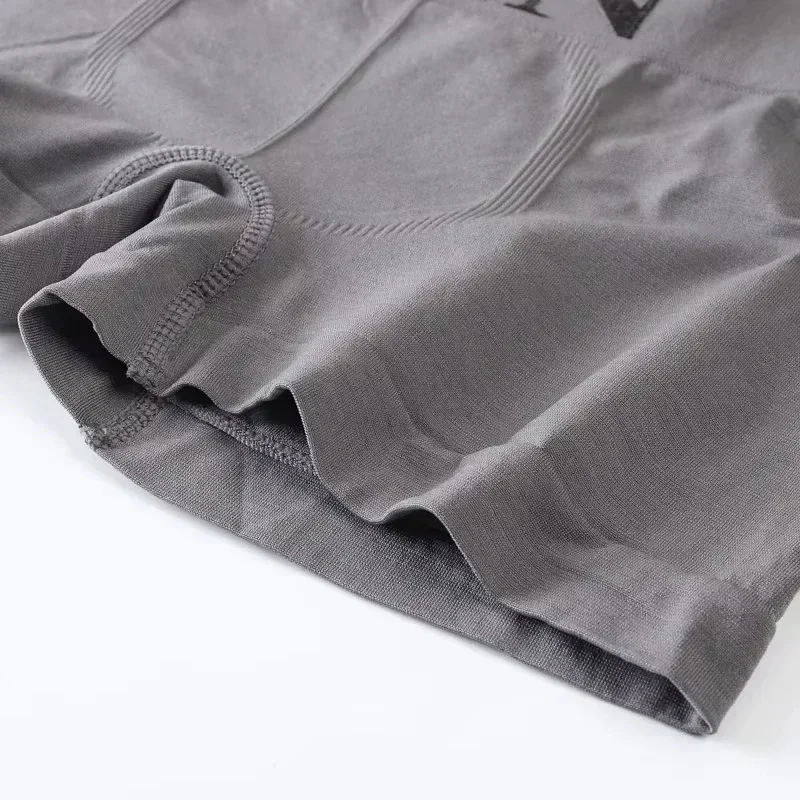 5 Pcs Men’s Boxer Briefs Breathable Soft Stretch Underwear High Elastic Comfortable Plain Color Shorts thumbnail 4
